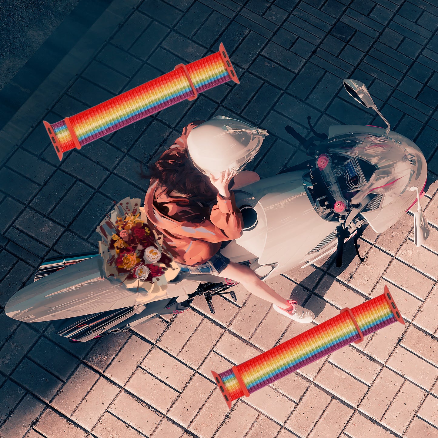 Rainbow Apple Watch Strap