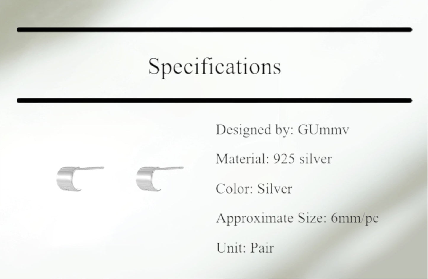Silver Ear Cuff