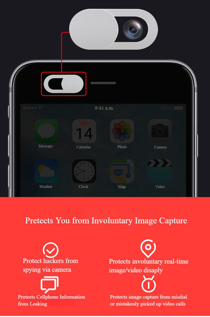Camera Privacy Cover Switch for phones, tablets and laptops