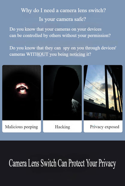 Camera Privacy Cover Switch for phones, tablets and laptops
