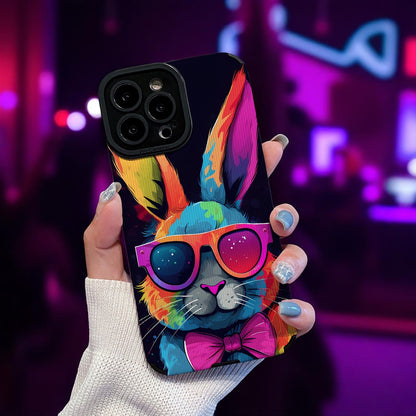 Vibrant Rabbit iPhone Case