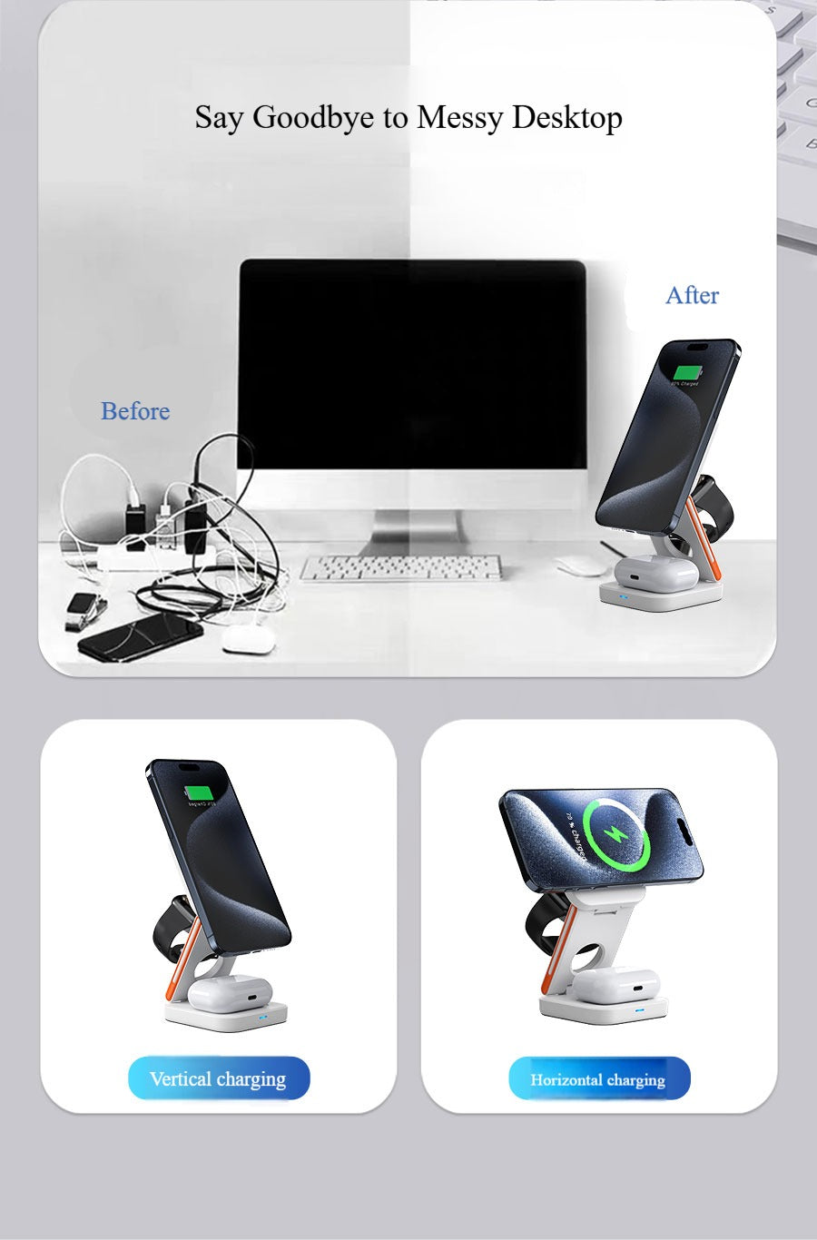 3-in-1 Foldable Megnetic Charger