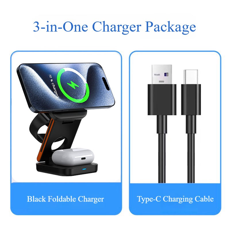 3-in-1 Foldable Megnetic Charger