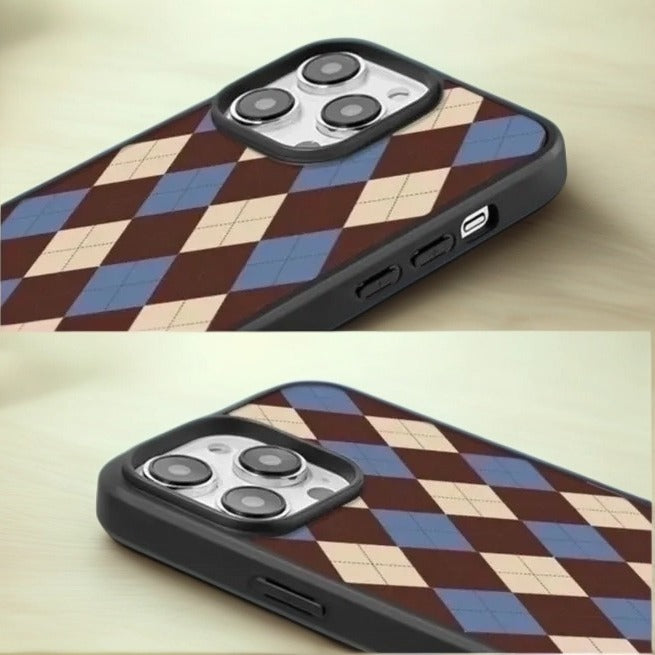 Diamond Plaid MagSafe iPhone Case