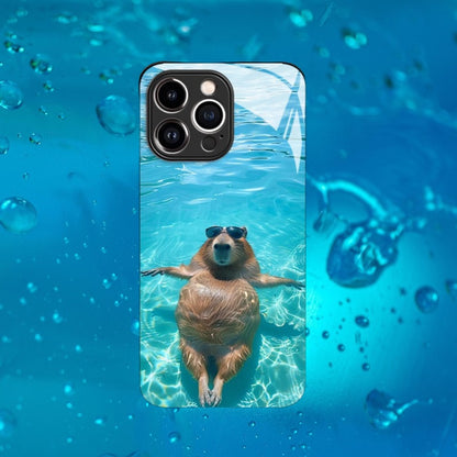 Sunbathing Capybara iPhone Case