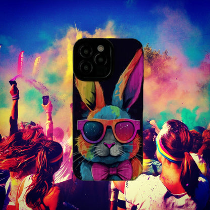 Vibrant Rabbit iPhone Case